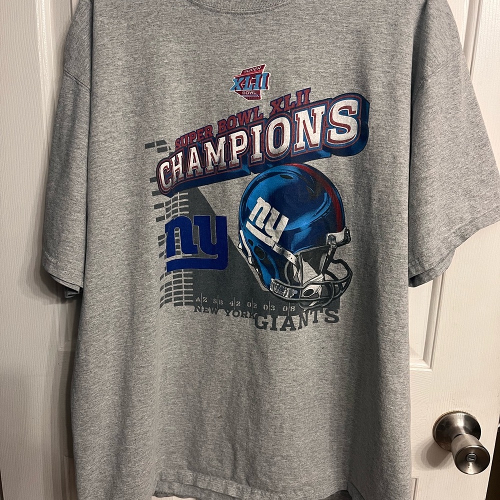 NY Giants Super Bowl XLII (42) Men’s Xl T Shirt